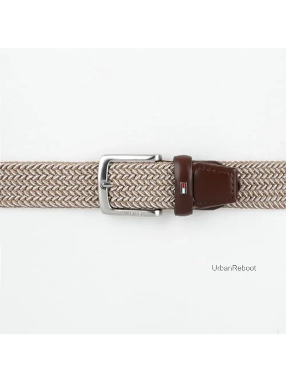Fabric Web Belt Fully Adjustable Casual Leather Trim Stretch